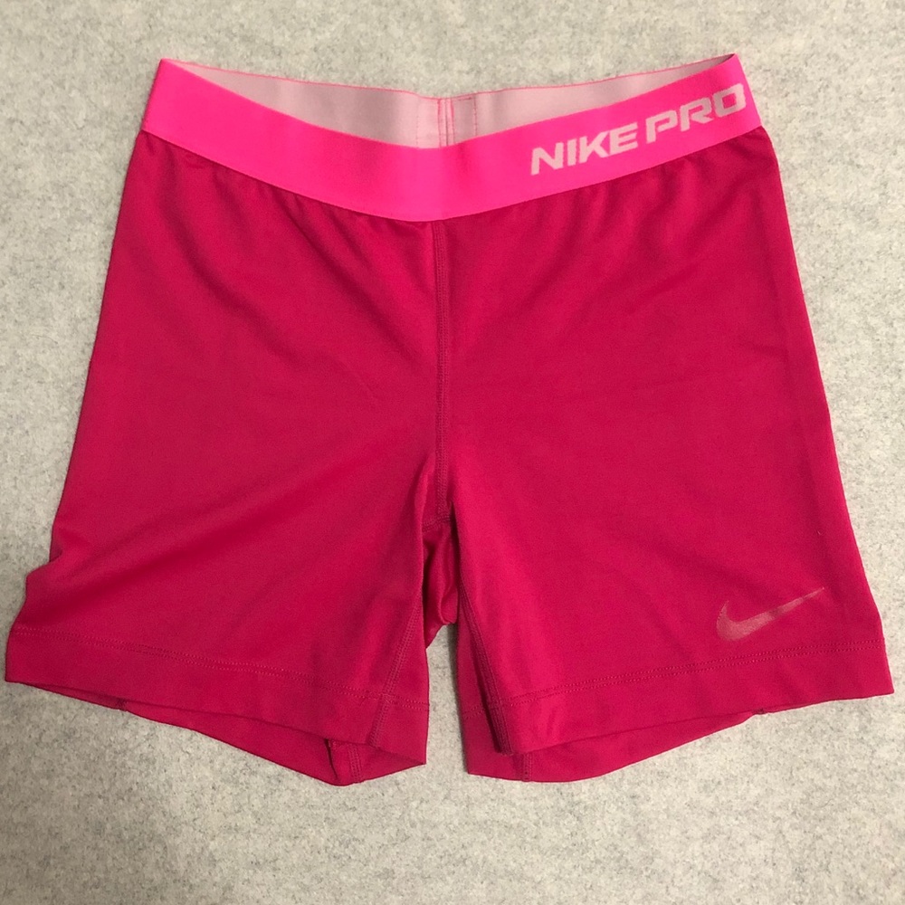 Nike pink compression shorts _DAMAGED***